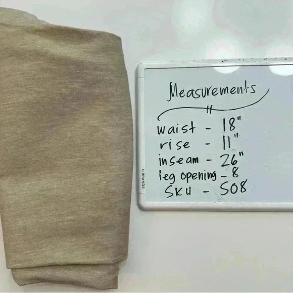 J. Jill Womens Pants Beige Size Large Linen Stretch Pull On Linen Blend‎